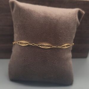 TRIFARI Dainty Filigree Gold Toned Bracelet